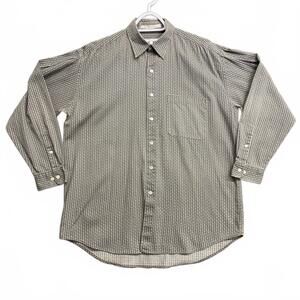 VTG 80/90s Perry Ellis Made in USA Men's Long Sleeve Button-Up Shirt Patterned M